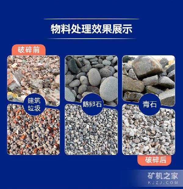 履帶移動(dòng)破碎機(jī)適用物料