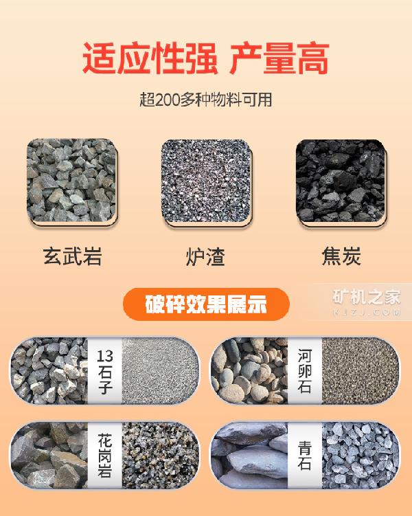 移動(dòng)顎式破碎機(jī)適用范圍