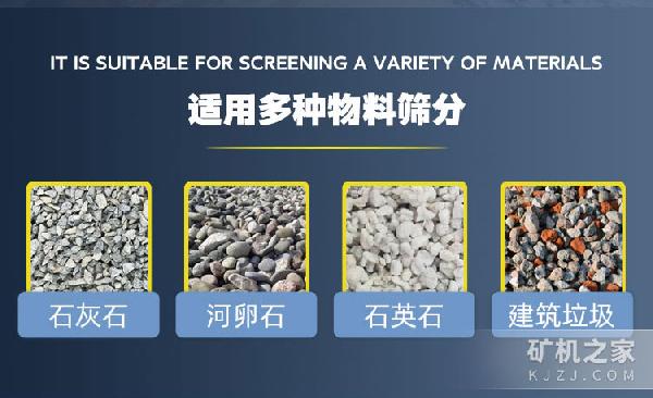 篩沙機(jī)適用物料