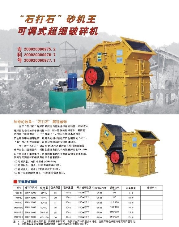 細(xì)碎機(jī)（石打石制砂機(jī)）