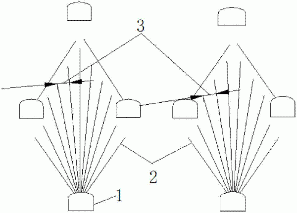 一種地采礦山中深孔布孔結構的制作方法