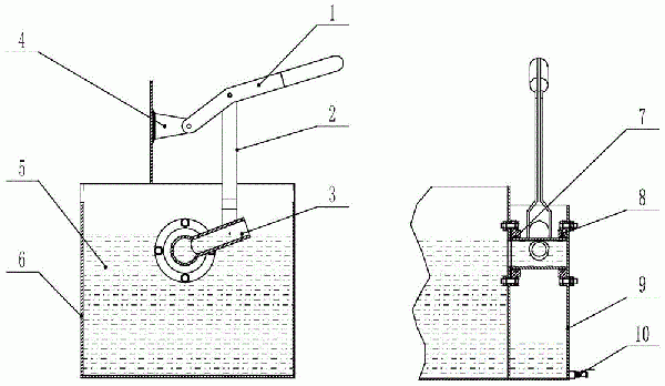 浮選機閘板機構(gòu)的制作方法