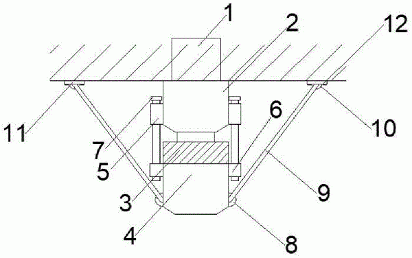 礦井測量控制點(diǎn)巷道頂板埋設(shè)裝置的制作方法