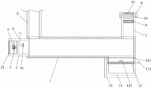 一種VOC廢氣治理用排氣管道的制作方法