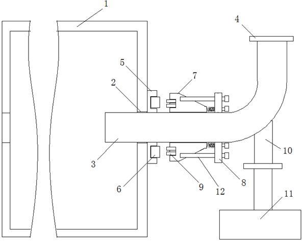 一種濕式球磨機磨頭密封結(jié)構(gòu)的制作方法