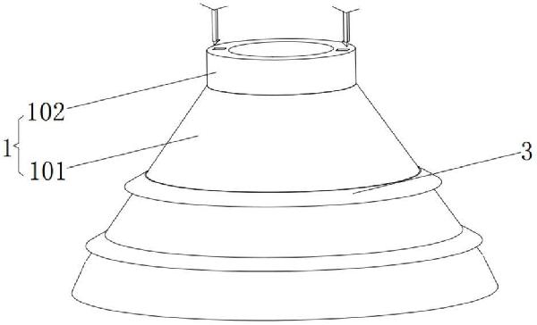 一種方便吊裝維護(hù)的破碎機(jī)破動(dòng)錐襯板的制作方法