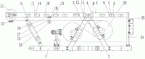 基于永磁電動(dòng)滾筒的伸縮皮帶機(jī)用機(jī)頭傳動(dòng)結(jié)構(gòu)的制作方法