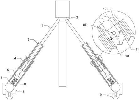 一種煤礦坑道鉆機(jī)用伸縮式壓戧柱的制作方法