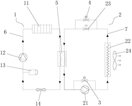 新型儲(chǔ)能電池水冷機(jī)組系統(tǒng)的制作方法