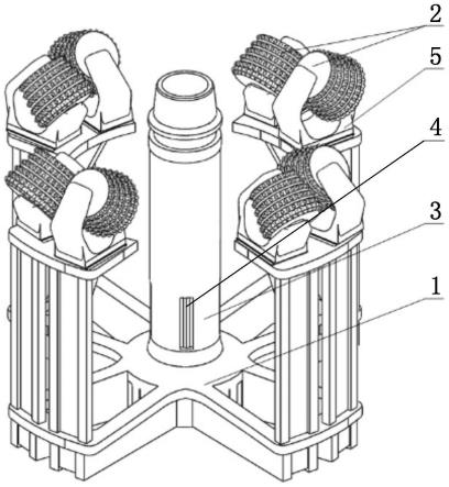 鉆脹組合式破巖的反井鉆機(jī)擴(kuò)孔刀盤及破巖方法