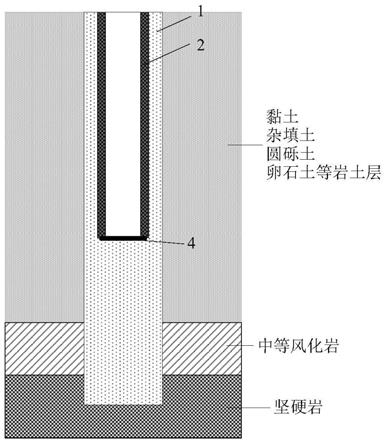 擴(kuò)引孔預(yù)制樁懸浮式可嵌巖復(fù)合樁結(jié)構(gòu)及其施工方法