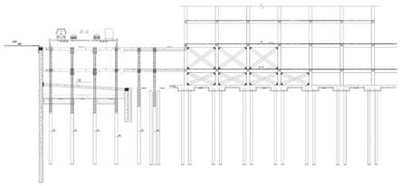 逆作式和中心島式相結(jié)合的基坑支護(hù)方法與流程