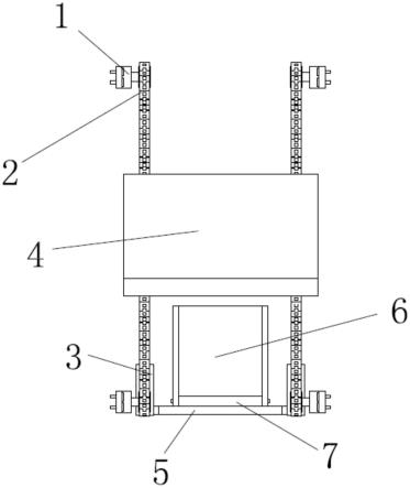 一種提升機安全升降門結構的制作方法