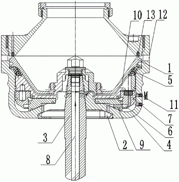 碟式分離機(jī)用定量排渣結(jié)構(gòu)