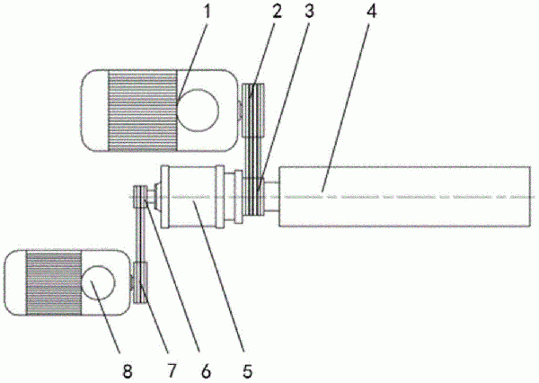 臥式離心機電機對稱布置結(jié)構(gòu)