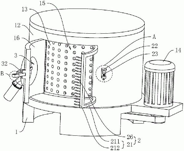 平板式離心機(jī)的清理機(jī)構(gòu)