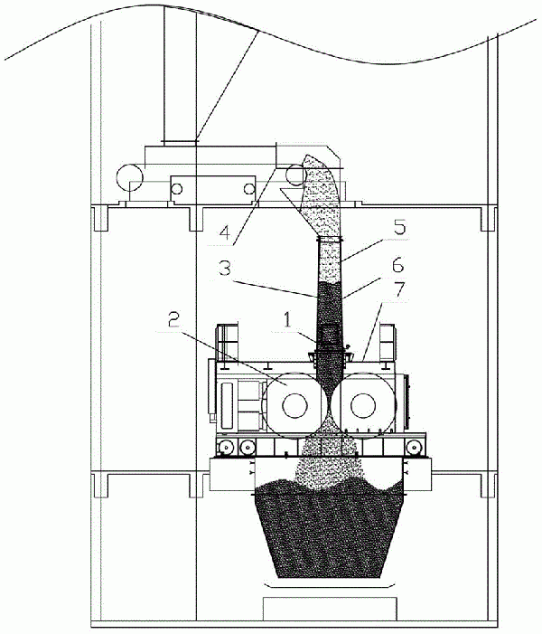高壓輥磨機(jī)溜槽料柱高度檢測(cè)裝置及方法