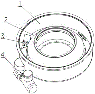 立式離心機(jī)機(jī)座刮料機(jī)構(gòu)