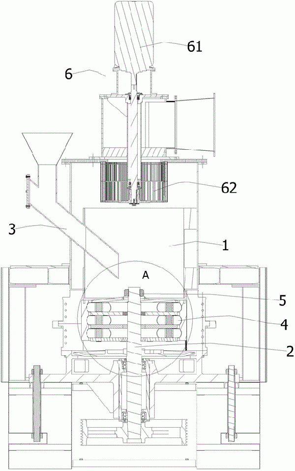 環(huán)輥磨機(jī)的研磨機(jī)構(gòu)及環(huán)輥磨機(jī)