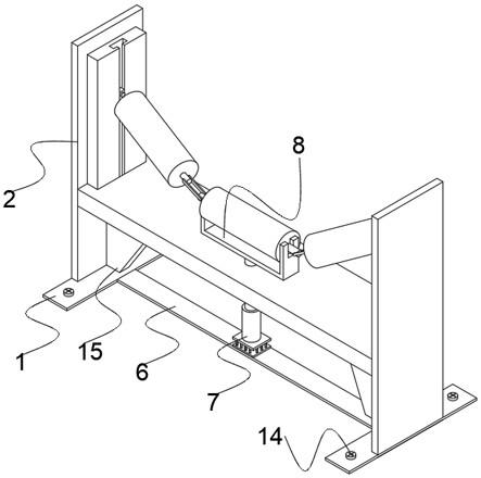 平皮帶機(jī)用托輥支架的制作方法