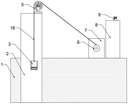 礦井提升機(jī)的天輪及箕斗監(jiān)測(cè)裝置的制作方法