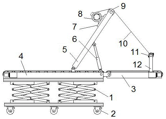 皮帶輸送機(jī)俯仰段支撐結(jié)構(gòu)