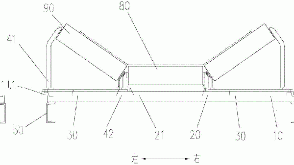 糾偏托輥架及皮帶輸送機(jī)