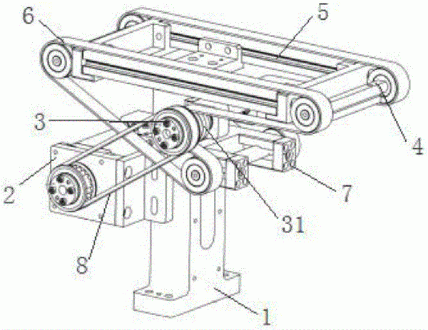 硅片皮帶輸送機(jī)構(gòu)