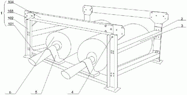 便于運(yùn)輸和拆卸的雙驅(qū)式800型皮帶輸送機(jī)機(jī)頭架