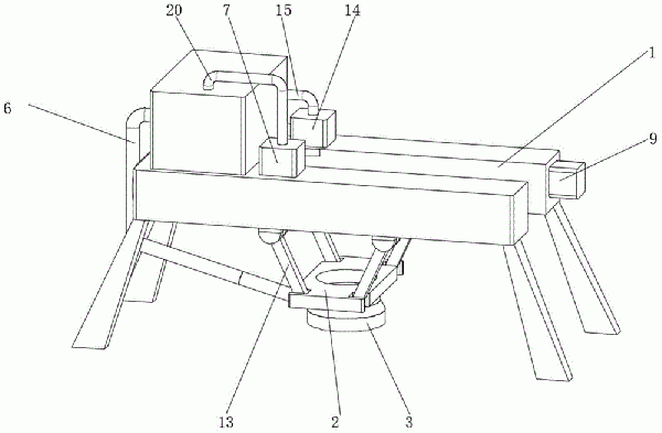 全自動(dòng)數(shù)控水鉆機(jī)用的防塵裝置的制作方法