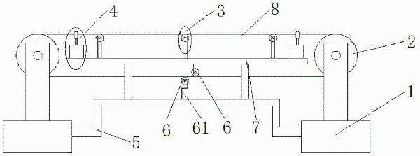 具有皮帶跑偏檢測(cè)及糾正功能的皮帶輸送機(jī)