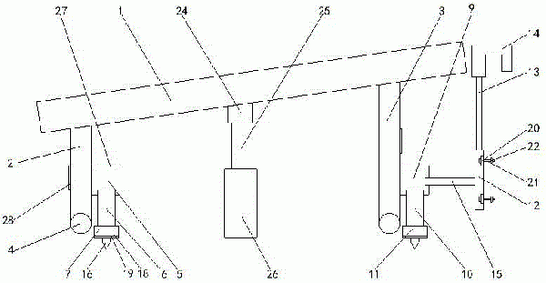 皮帶輸送機(jī)便捷固定裝置