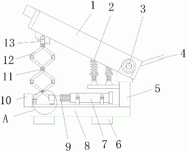 傾斜式螺旋輸送機構