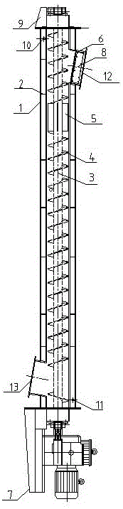 高溫螺旋輸送機(jī)結(jié)構(gòu)