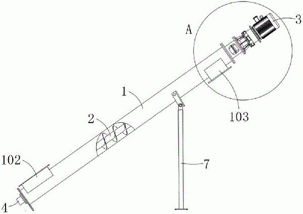 免維護(hù)斜出料濾渣螺旋輸送機(jī)