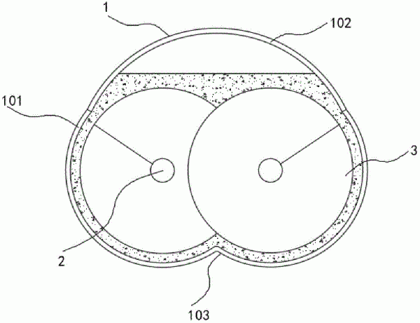 雙軸螺旋輸送機(jī)用輸送外殼結(jié)構(gòu)