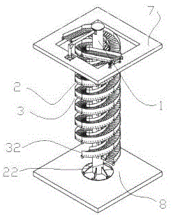 無動(dòng)力雙螺旋輸送機(jī)