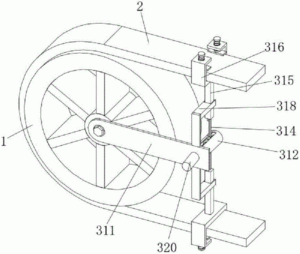 鏈板輸送機(jī)的鏈條自動張緊機(jī)構(gòu)