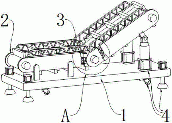 輸送路徑可彎曲的鏈板輸送機