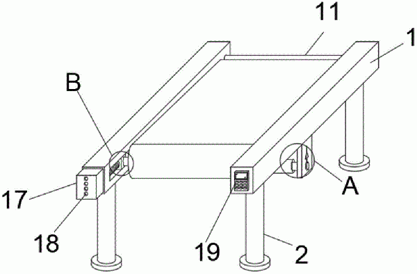 帶式輸送機(jī)皮帶張緊檢測(cè)機(jī)構(gòu)