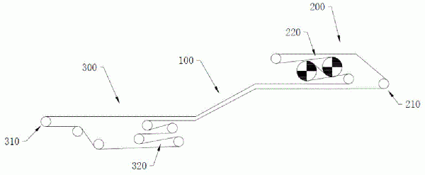 下運(yùn)帶式輸送機(jī)頂帶驅(qū)動防飛車裝置