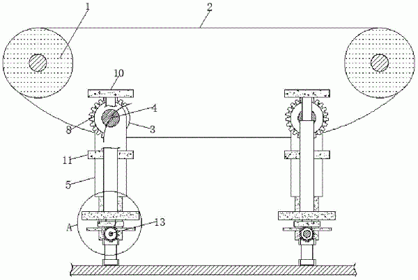 帶式輸送機(jī)張力輔助調(diào)節(jié)機(jī)構(gòu)