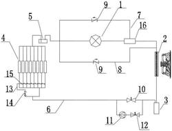 具有冷熱控制帶氟泵循環(huán)的電池?zé)峁芾硐到y(tǒng)