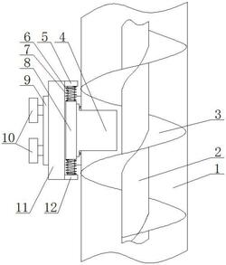 地質(zhì)勘探螺旋鉆機(jī)巖土清理結(jié)構(gòu)