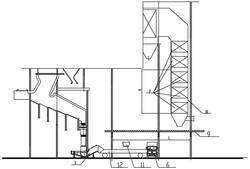 垃圾焚燒爐尾部操作平臺(tái)及輸渣系統(tǒng)的布置結(jié)構(gòu)
