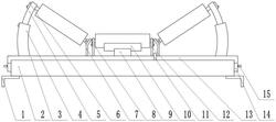 用于皮帶輸送機的托輥支架