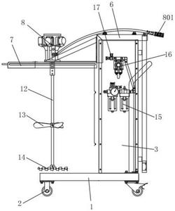 推車升降式氣動(dòng)攪拌機(jī)