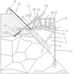復(fù)雜高陡邊坡的鉆孔裝置的施工方法