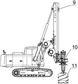 小型旋挖鉆機(jī)鉆桿頂部減震機(jī)構(gòu)