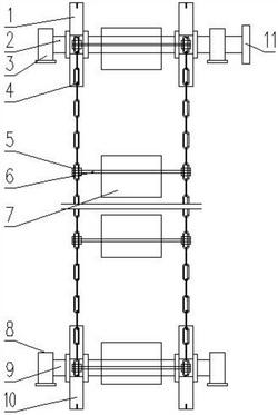 礦山斗式提升機鏈傳動機構